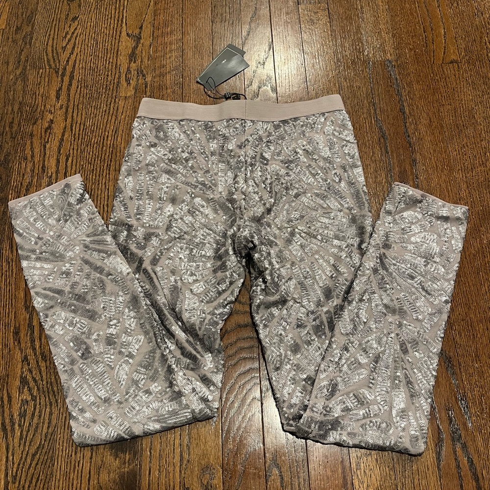 BCBG sequin leggings. NWT.